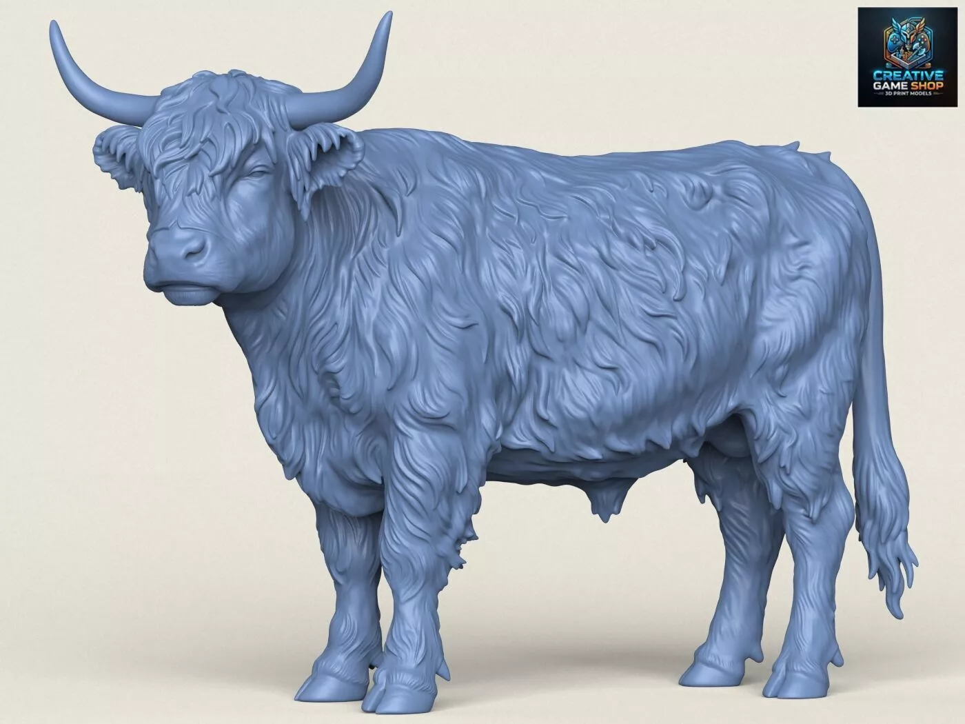 Himalayan Snow Cow 3D print model