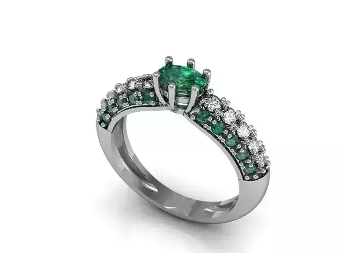 engagement oval ring