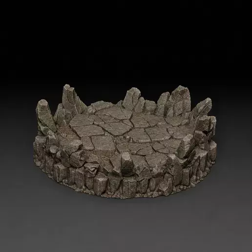 ROCK FIGURE BASE 1 - FIGURE STAND 3D PRINT Free 3D print model Free 3D print model