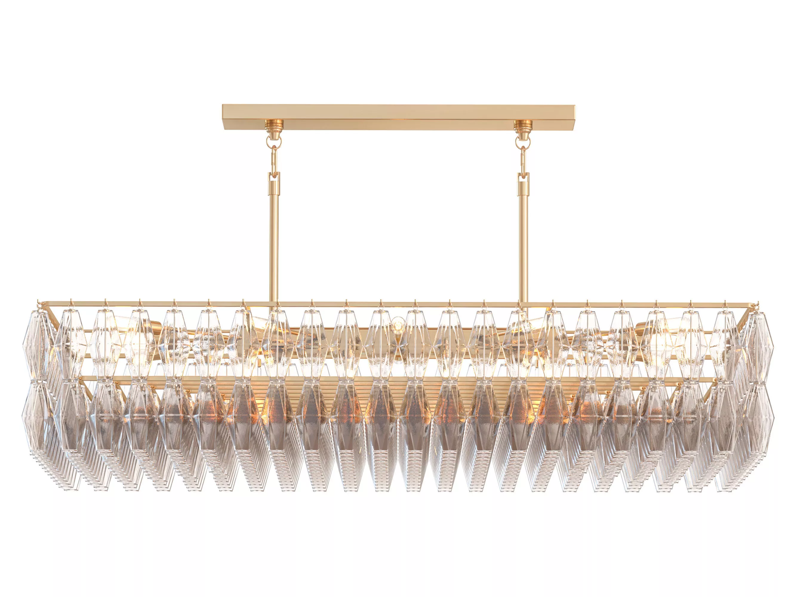 Rh Chiara Rectangular Chandelier 3D model