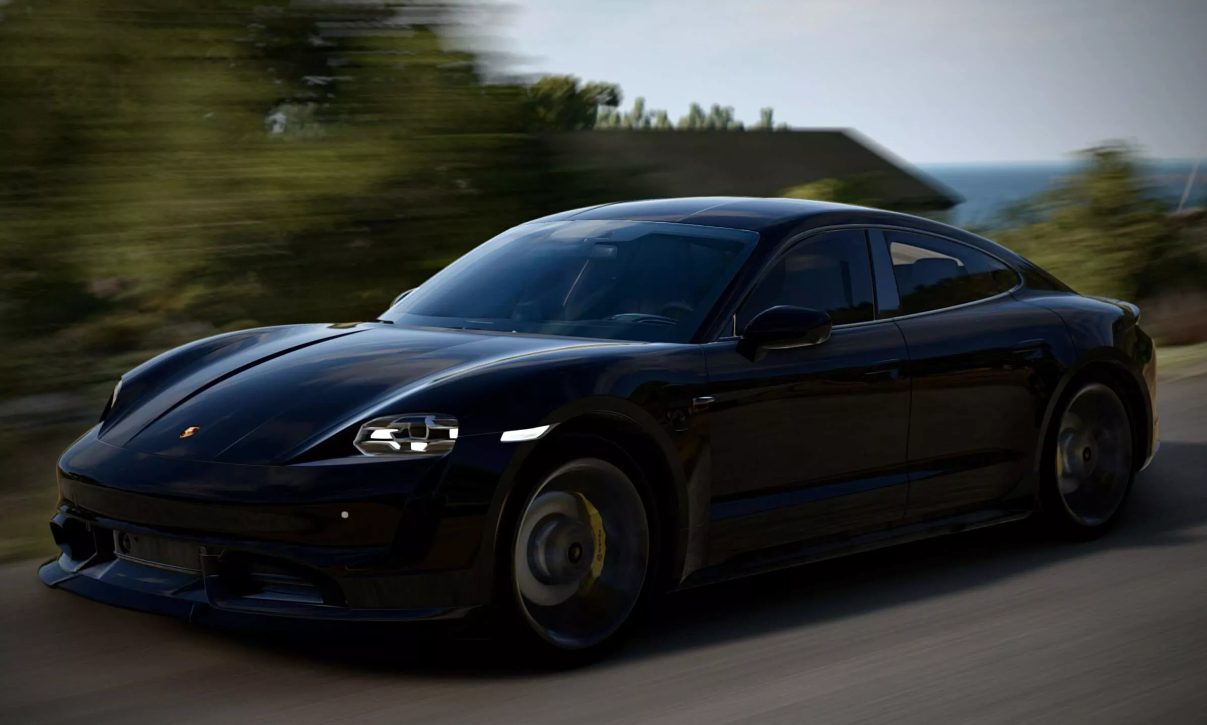 Porsche Taycan Ultimate Editable Model Low-poly 3D model