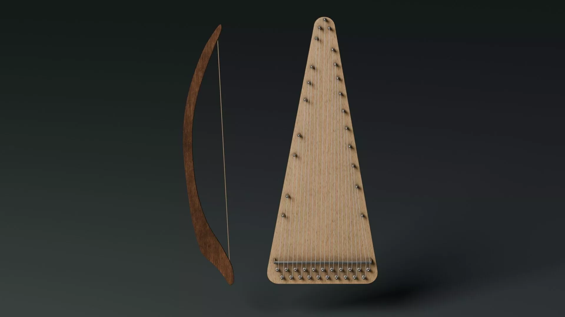 Salterio 3D model