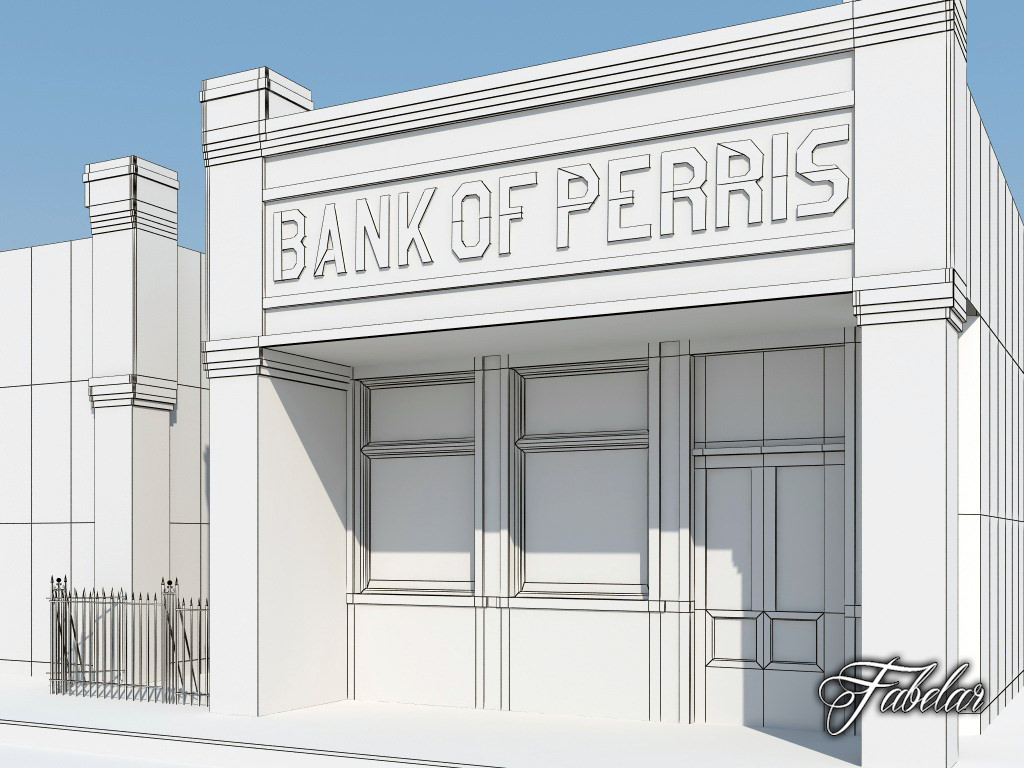 Building 12 Low-poly 3D model_4