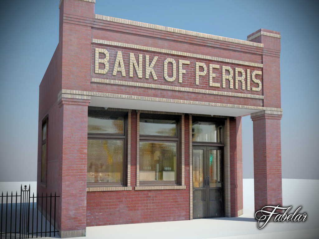 Building 12 Low-poly 3D model_1