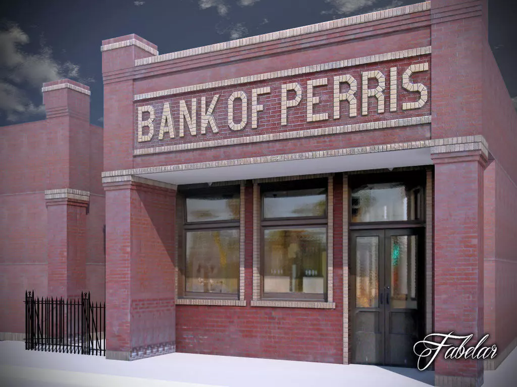 Building 12 Low-poly 3D model_0