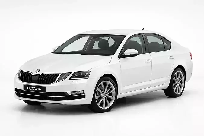 Skoda Octavia Modern Sedan Wagon partial interior 3D model