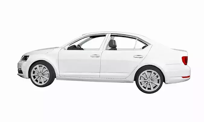 Skoda Octavia Modern Sedan Wagon partial interior 3D model 4