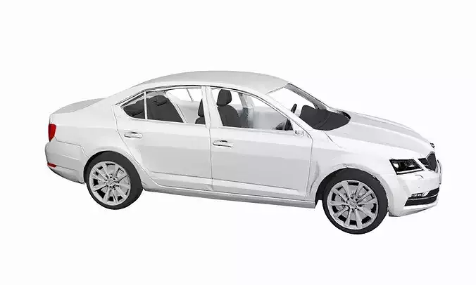 Skoda Octavia Modern Sedan Wagon partial interior 3D model 2