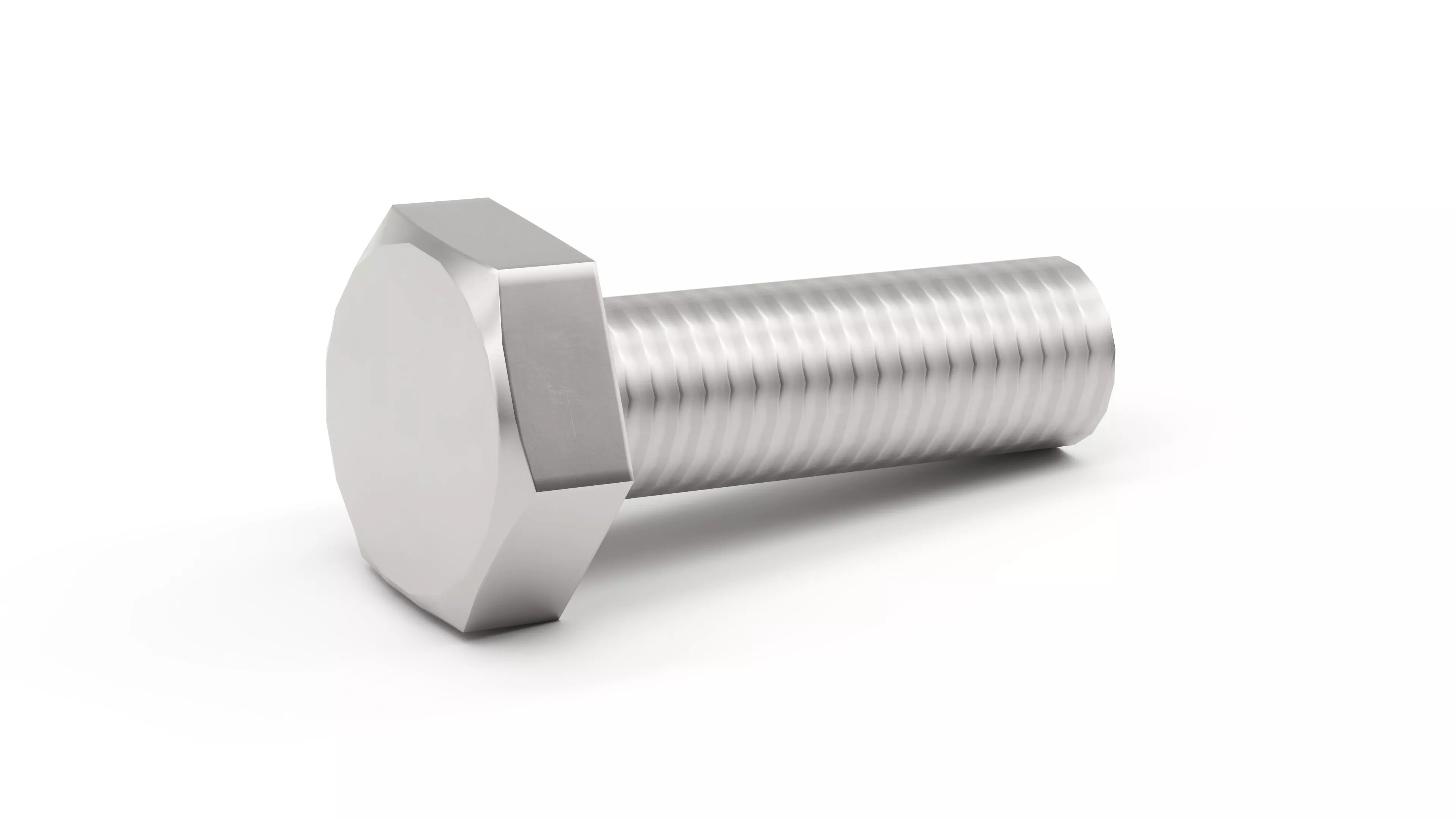 Hexagon Head Screw - Game-Ready Low-Poly Low-poly 3D model