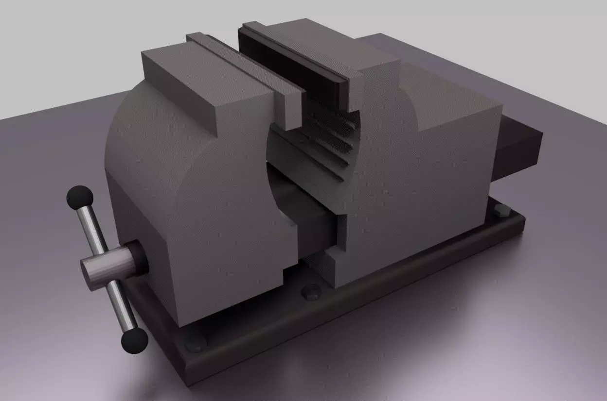 clamp tool mengene Free low-poly 3D model