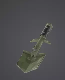 Low Poly Military Entrenching Tool Low-poly 3D model
