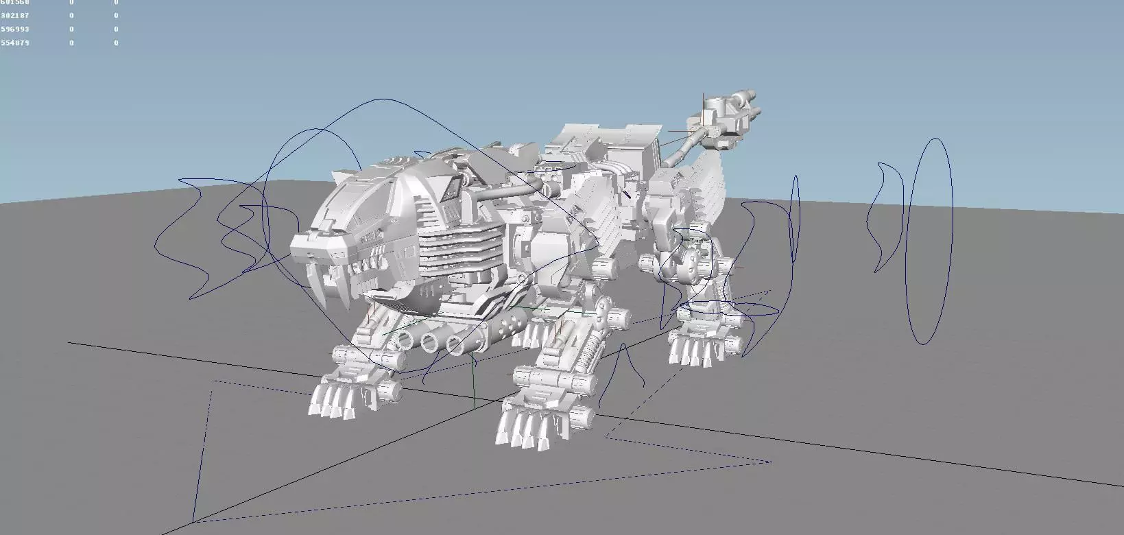 robot machine Low-poly 3D model