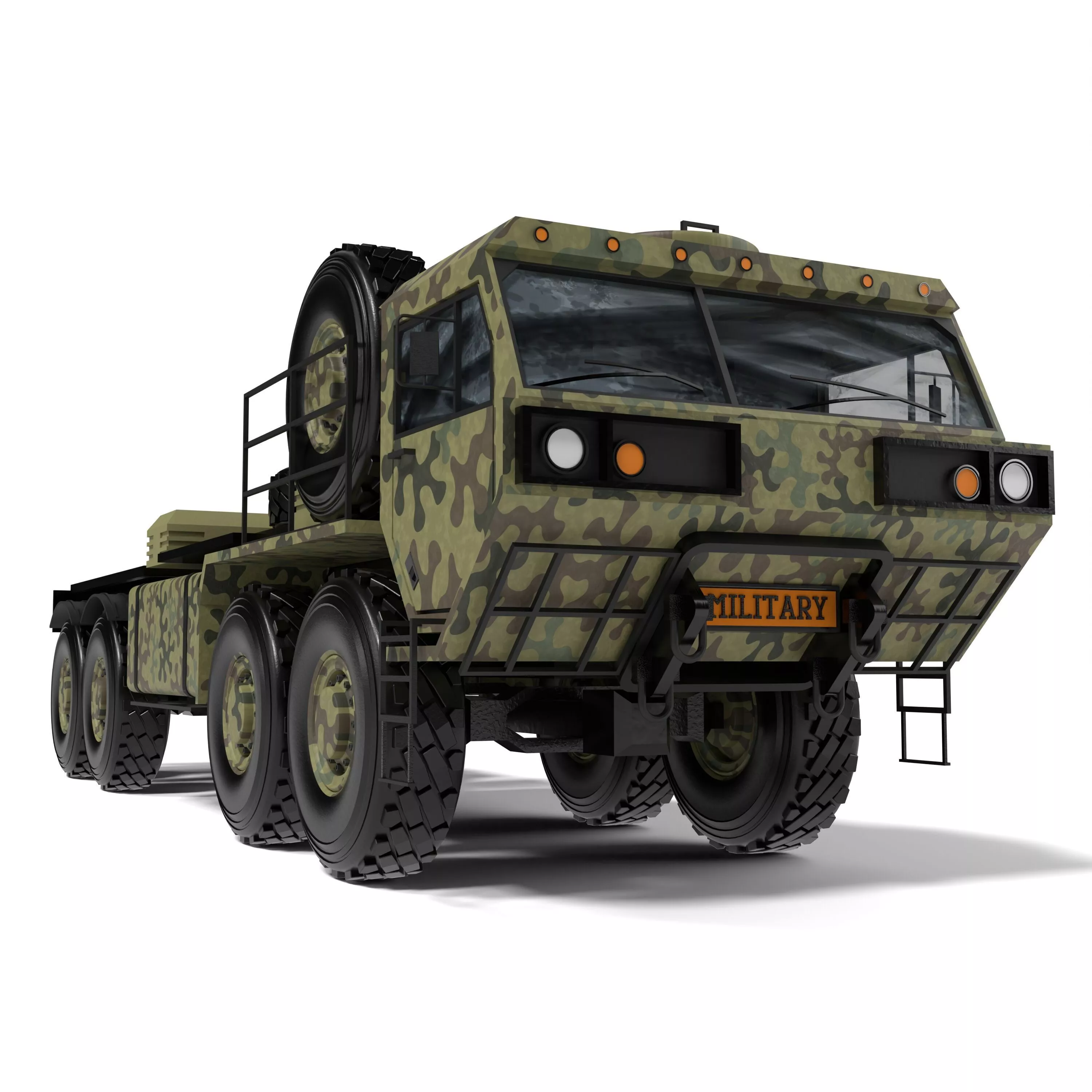 MIM 104 Patriot Air Defense Missile System HEMTT Truck 3D model