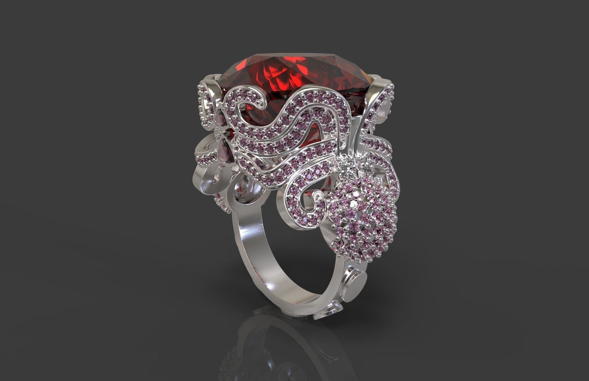 Ring Octopus 3D print model_4