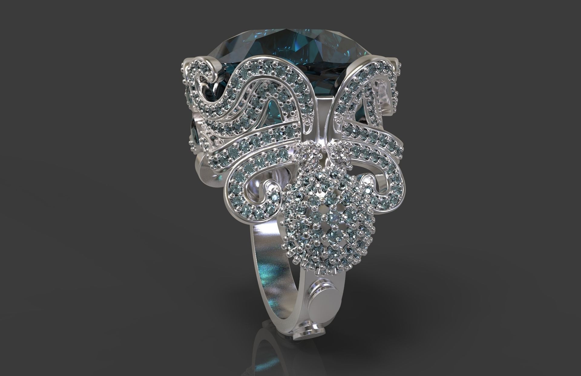 Ring Octopus 3D print model_5