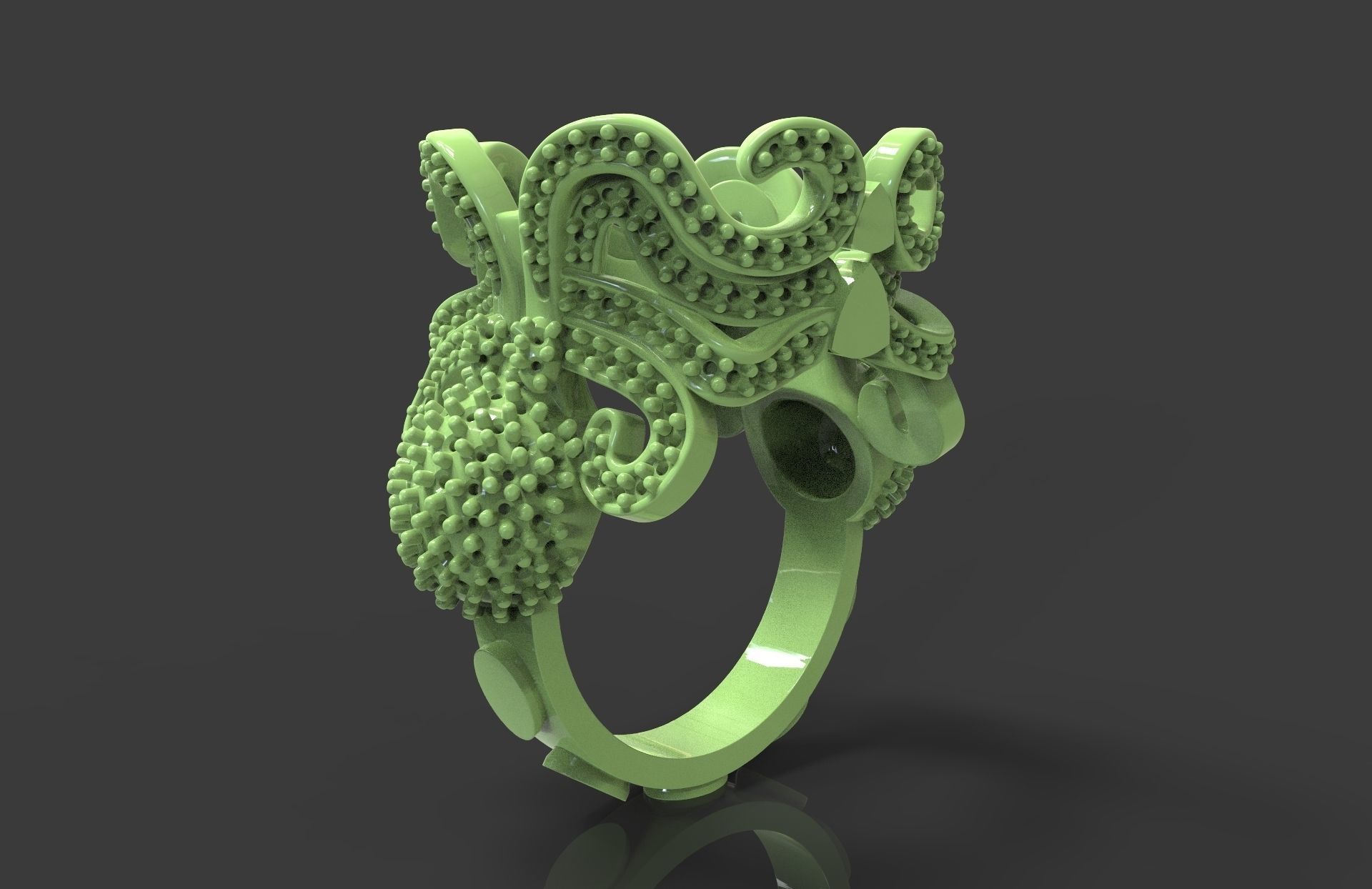 Ring Octopus 3D print model_6