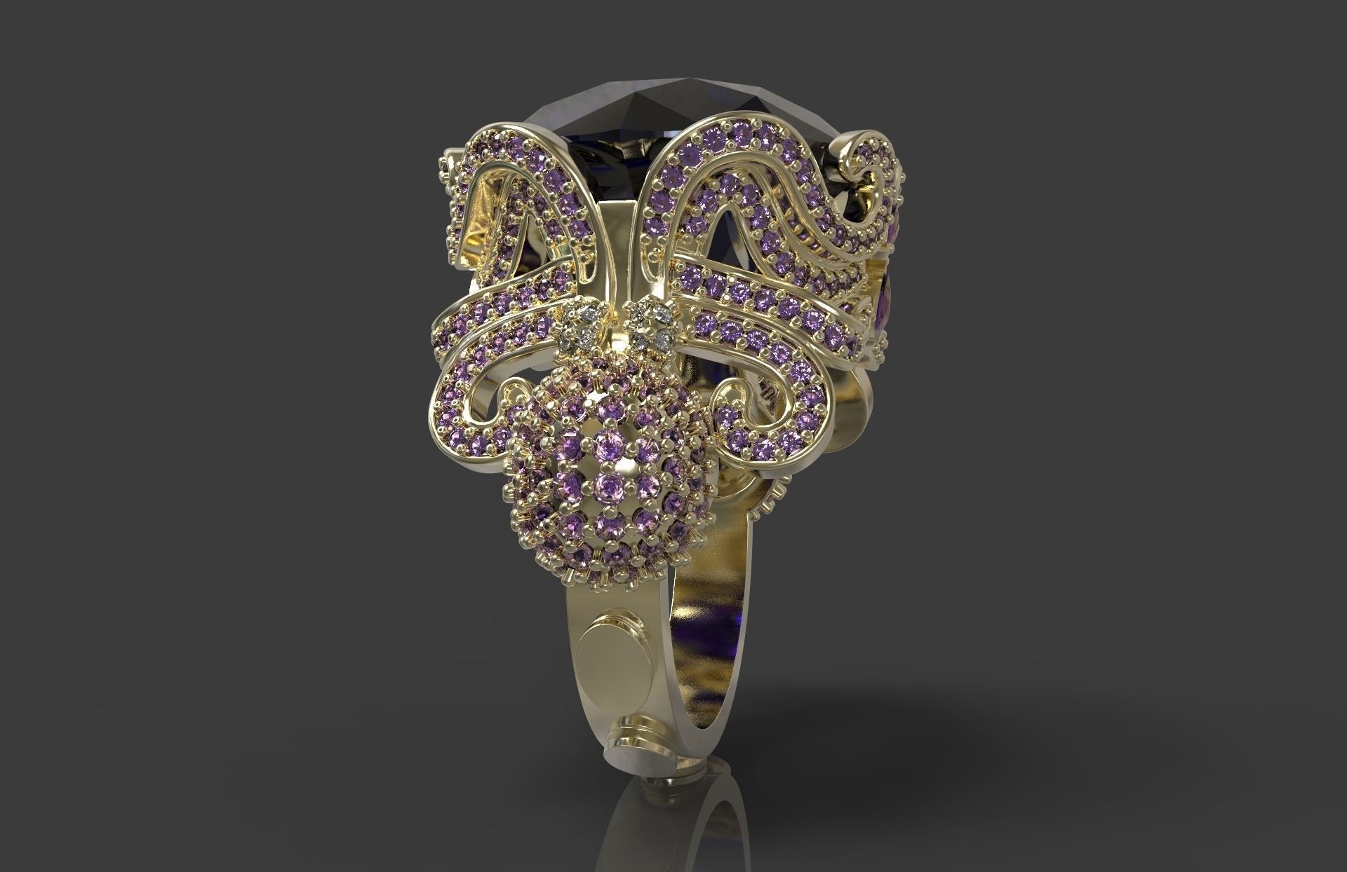 Ring Octopus 3D print model_1