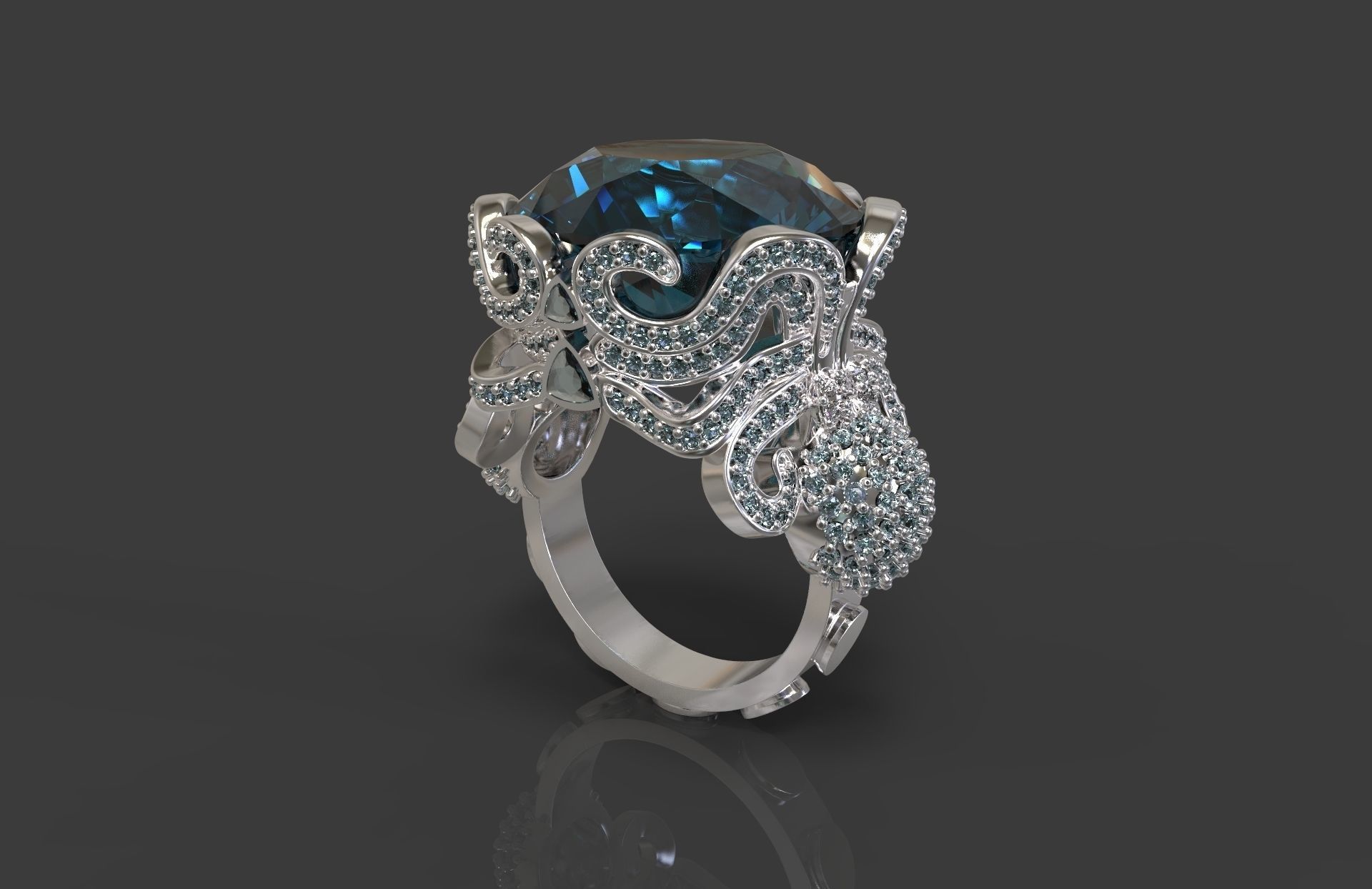 Ring Octopus 3D print model_2