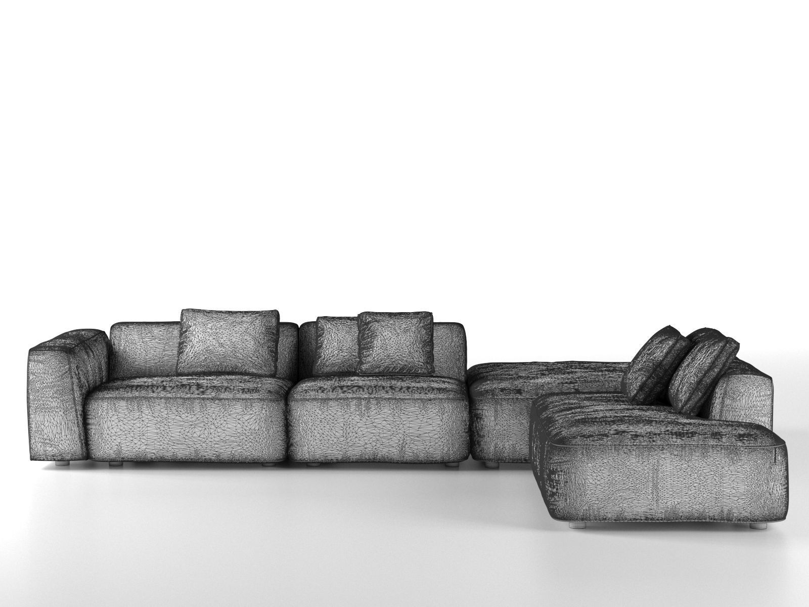 Modular Angolare Sofa 3D model_3