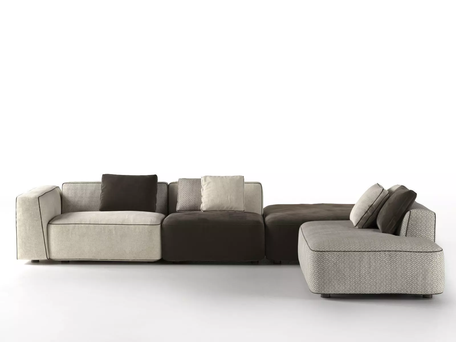 Modular Angolare Sofa 3D model_0