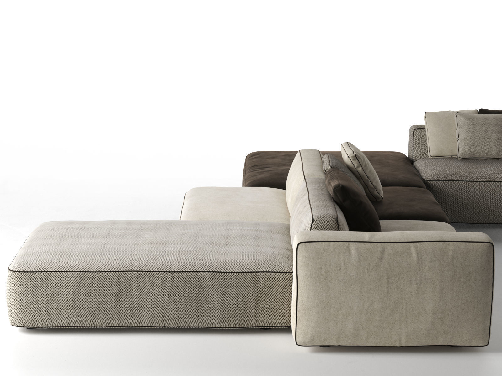 Modular Angolare Sofa 3D model_1