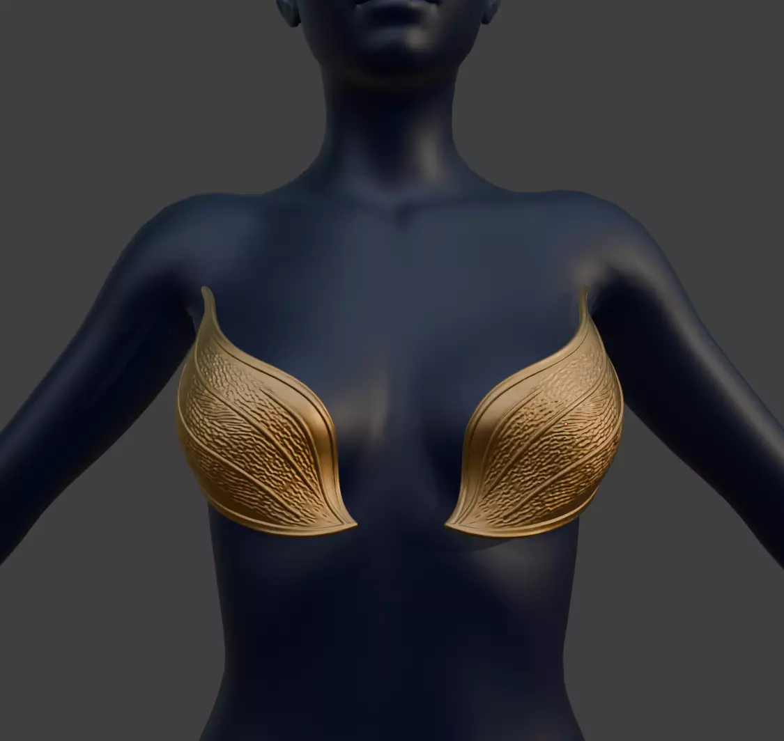 Leaves Bra Cups 3D print model
