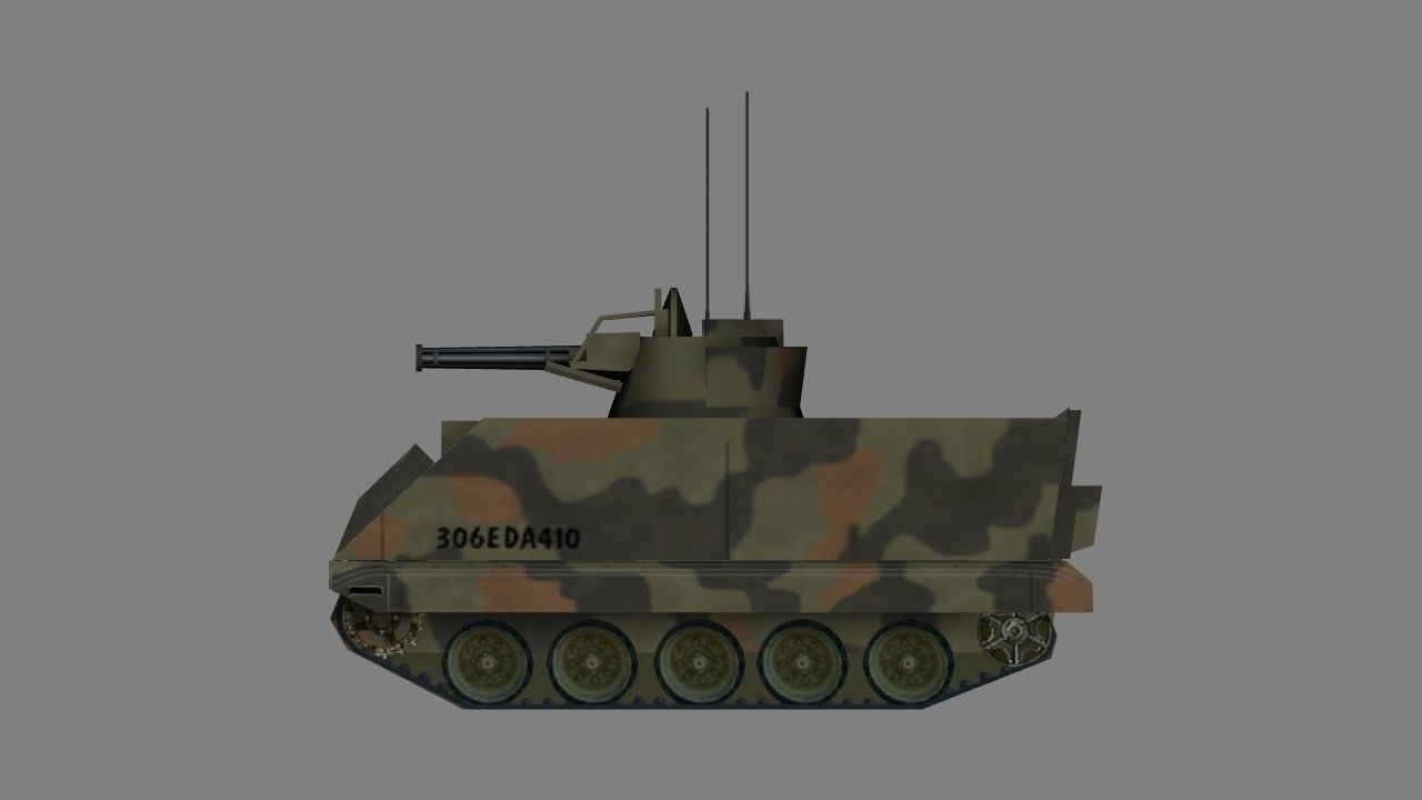 Vulcan Air Defence System Low-poly 3D model_15