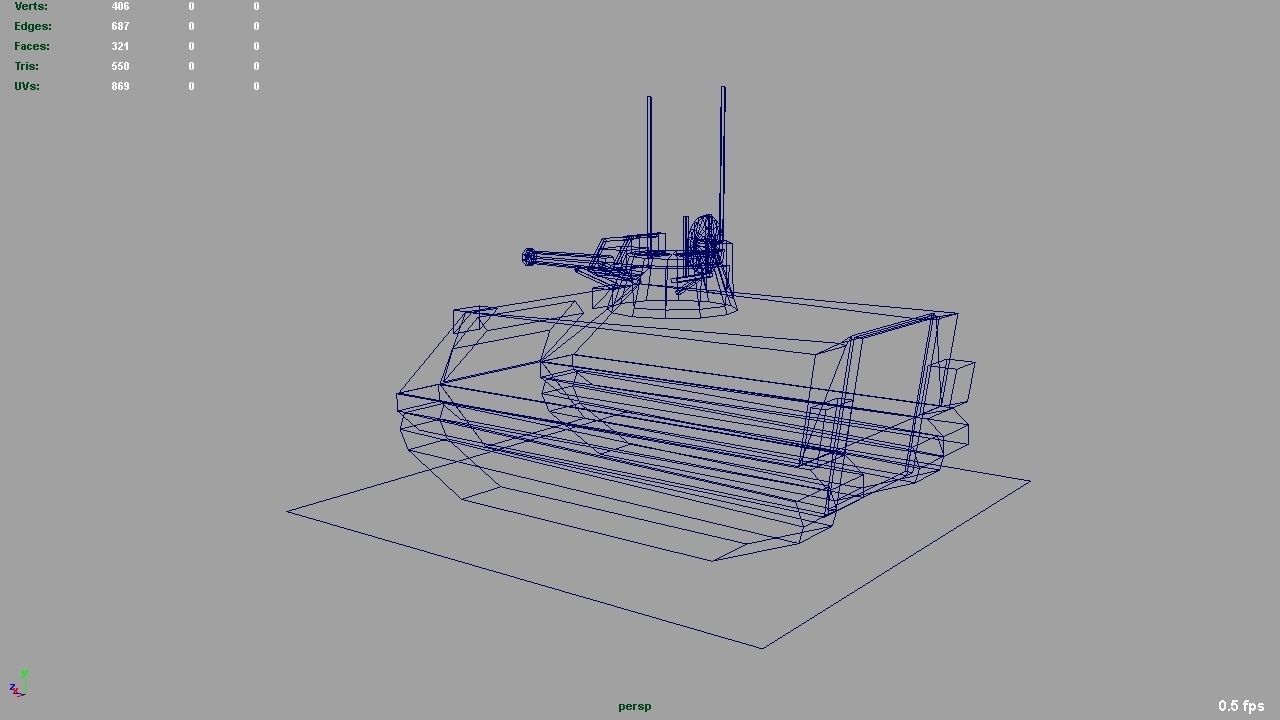 Vulcan Air Defence System Low-poly 3D model_11