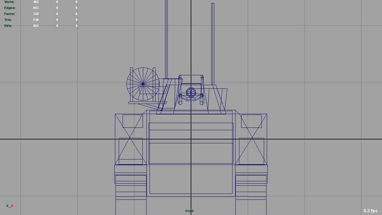Vulcan Air Defence System Low-poly 3D model_14