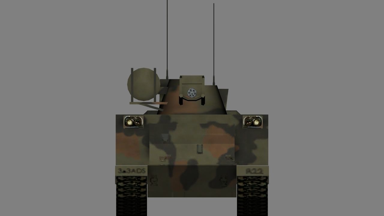 Vulcan Air Defence System Low-poly 3D model_16