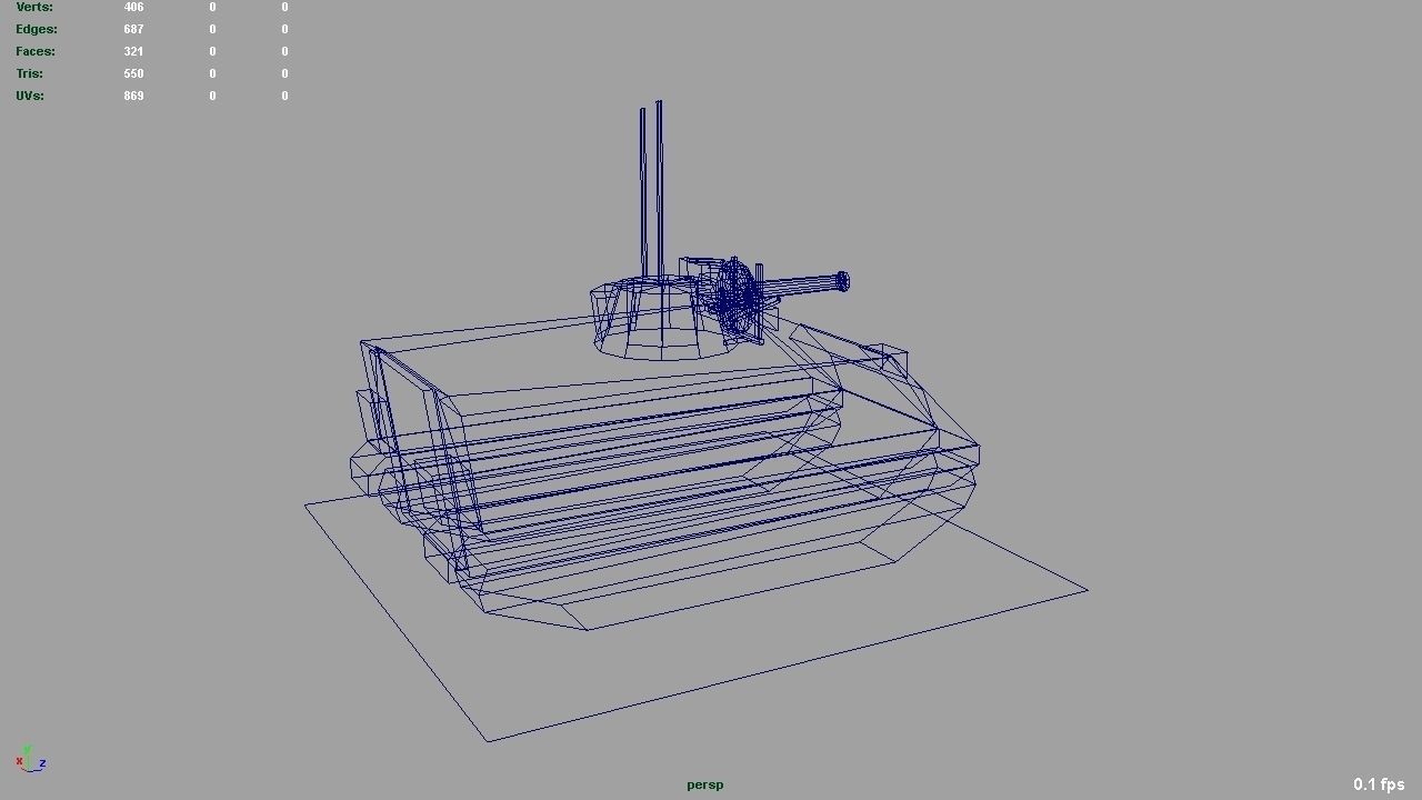 Vulcan Air Defence System Low-poly 3D model_8