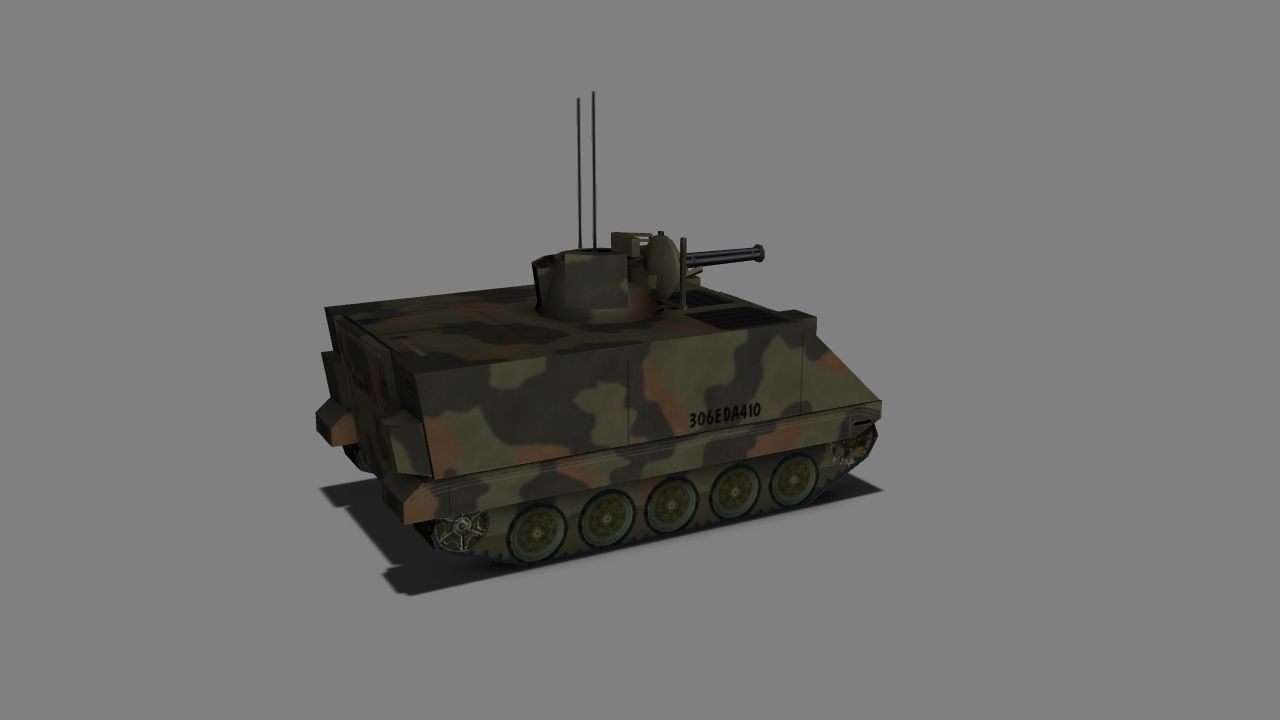 Vulcan Air Defence System Low-poly 3D model_3