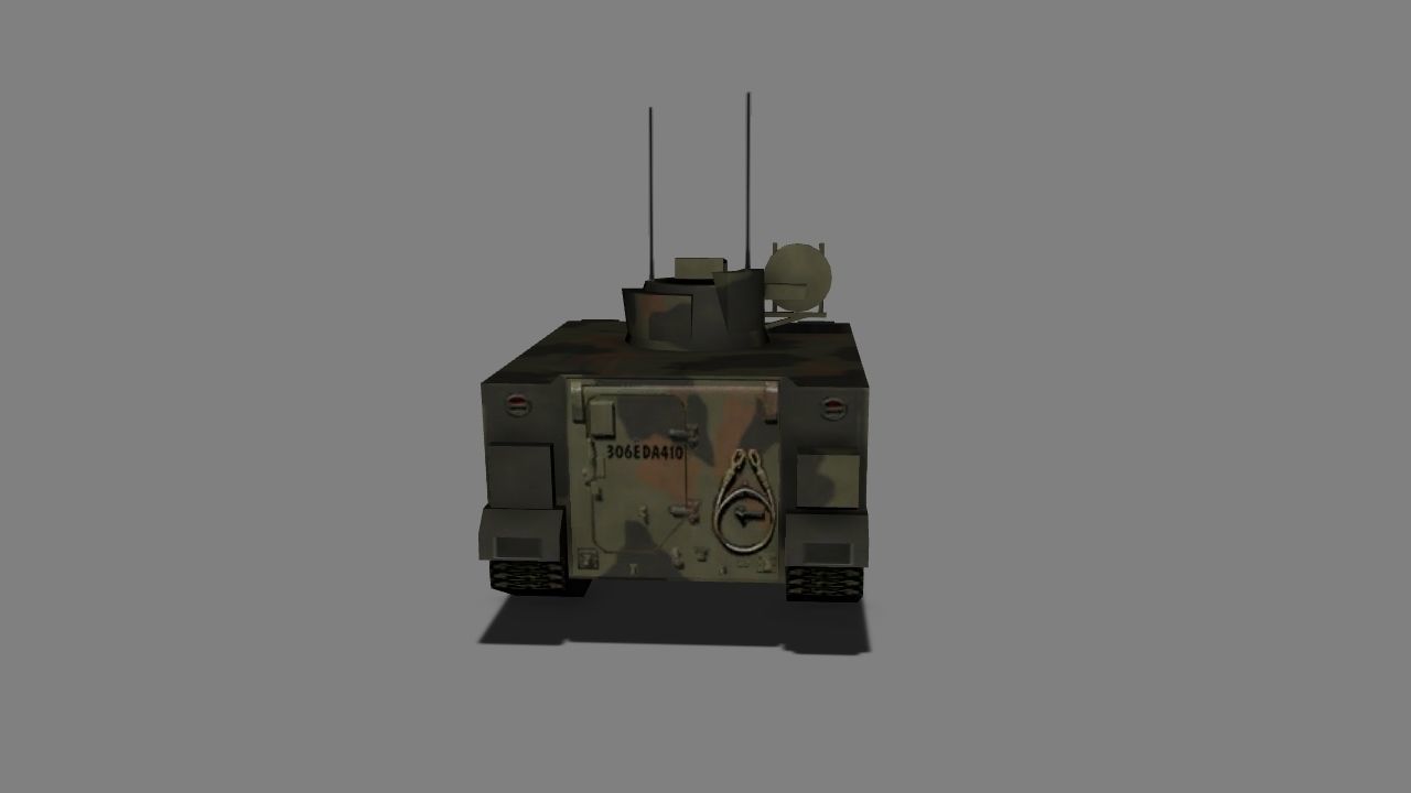 Vulcan Air Defence System Low-poly 3D model_7