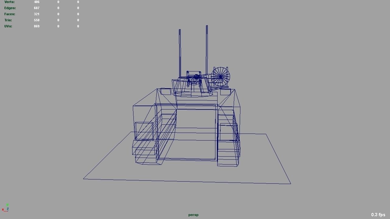 Vulcan Air Defence System Low-poly 3D model_9