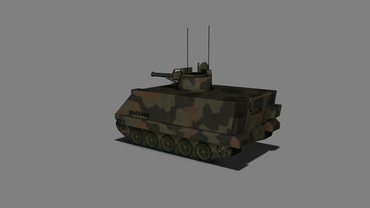 Vulcan Air Defence System Low-poly 3D model_10