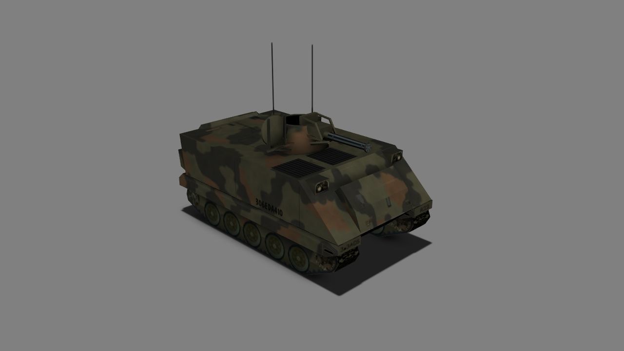 Vulcan Air Defence System Low-poly 3D model_5