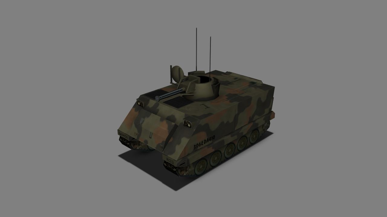 Vulcan Air Defence System Low-poly 3D model_4