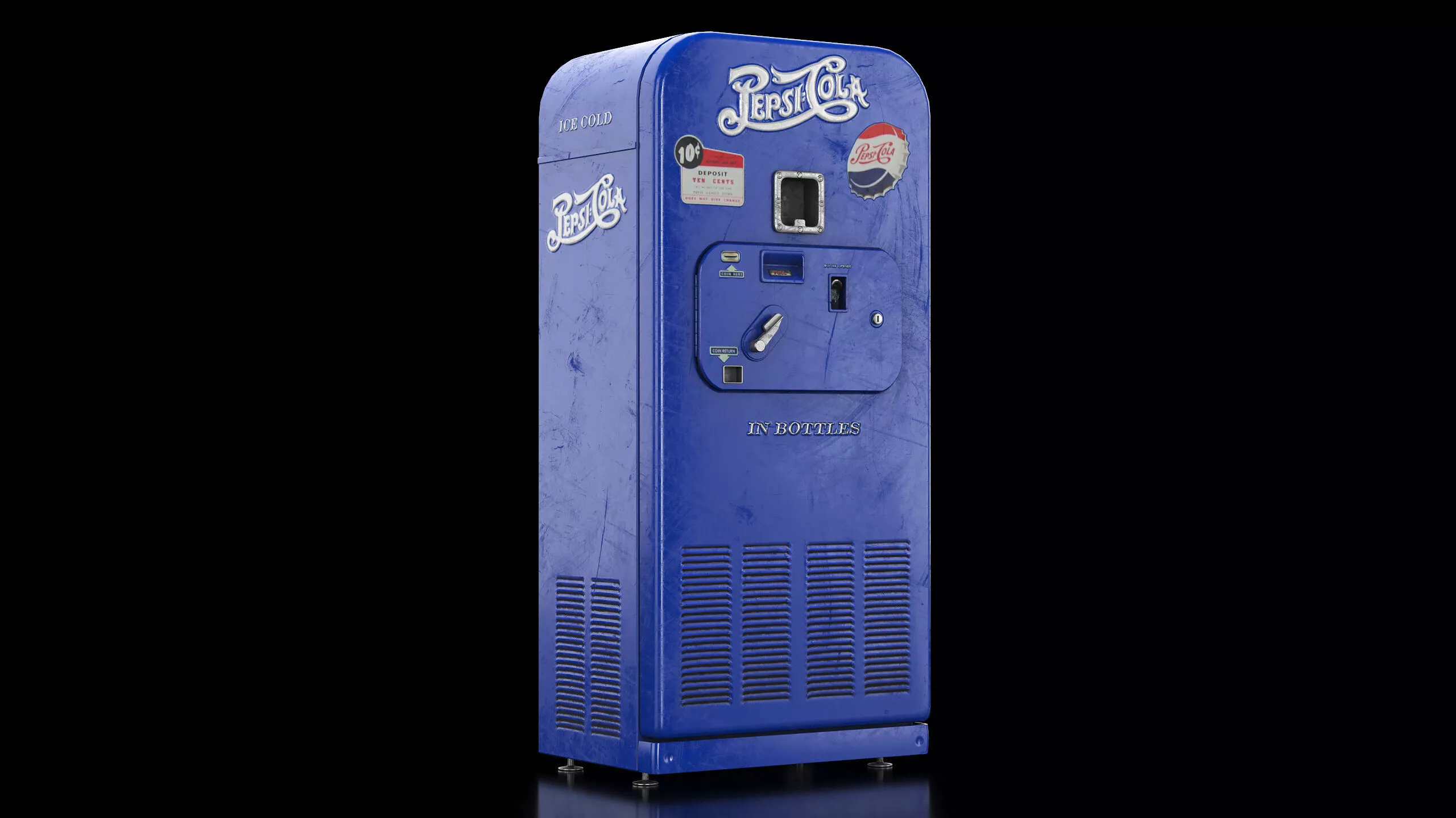 Pepsi Cola Vending Machine PBR Low-poly 3D model