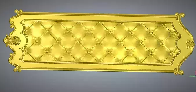 Classic Ornate Tufted Wall Panel Relief CNC Ready 50x150cm