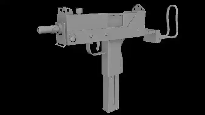 Mac 10 Free low-poly 3D model