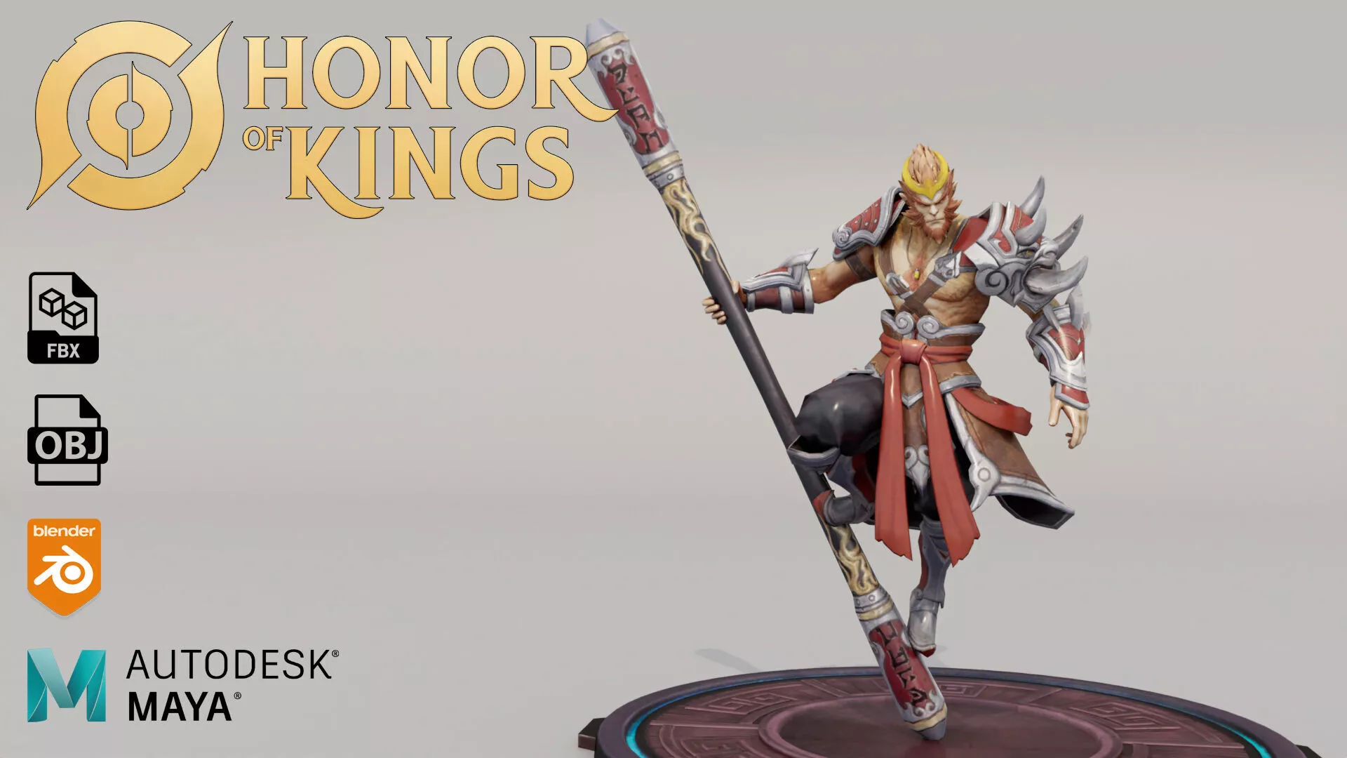WUKONG - HONOR OF KINGS 3D print model