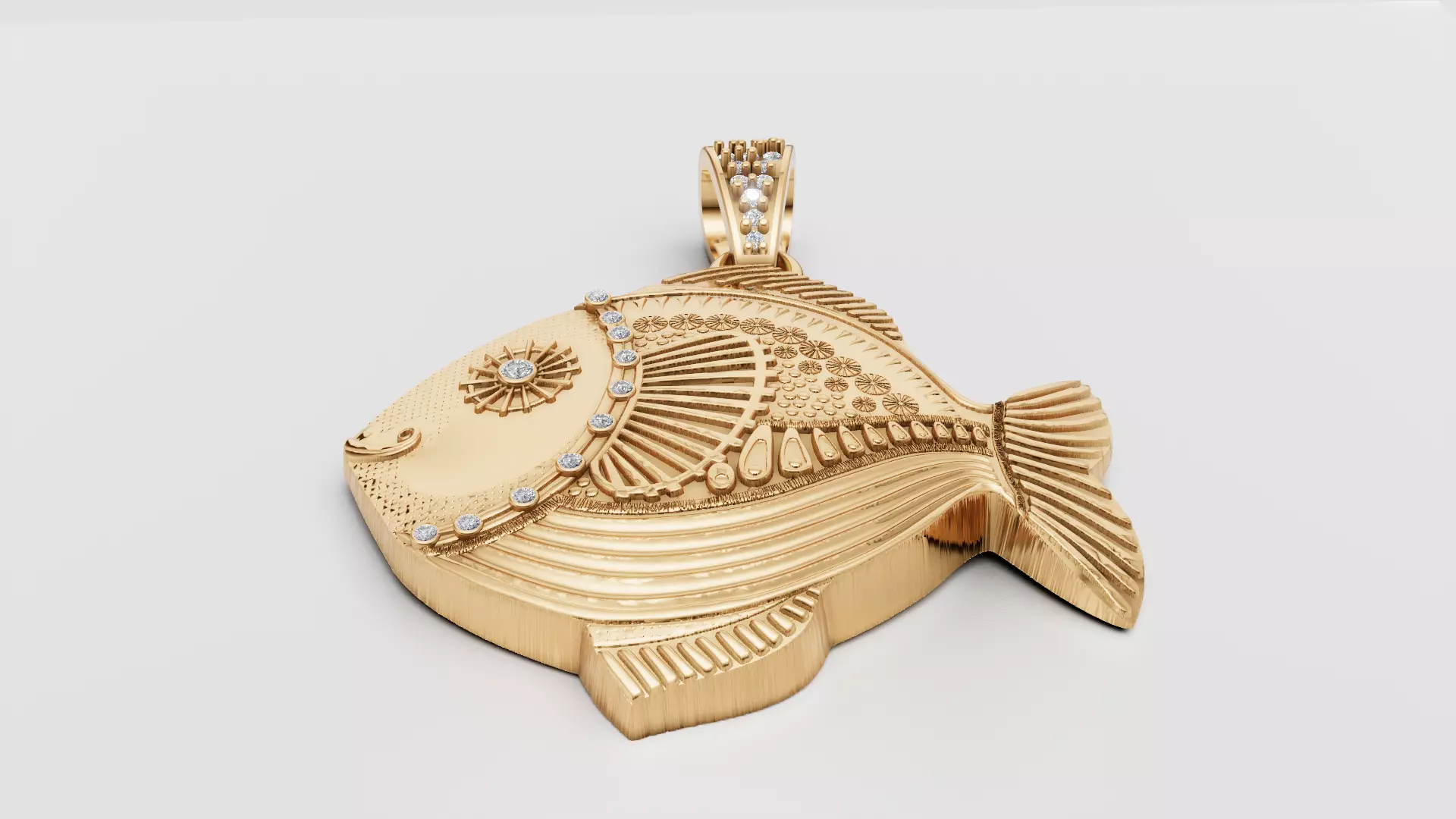 Elegant Fish Pendant 3D print model