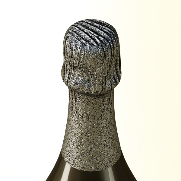 Champagne Set 3 - Bottle Flute and Ice Bucket 3D model_13