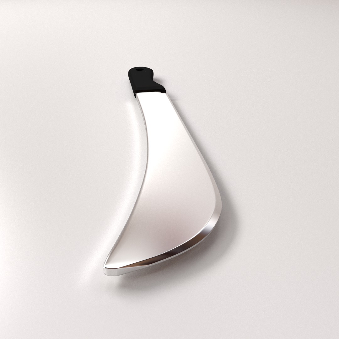 Machete knife 3D model_2