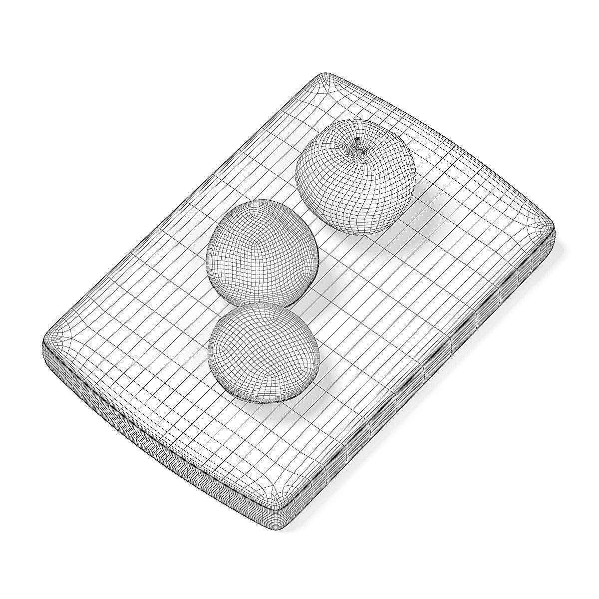 Whole and Sliced Tomato 3D model_5