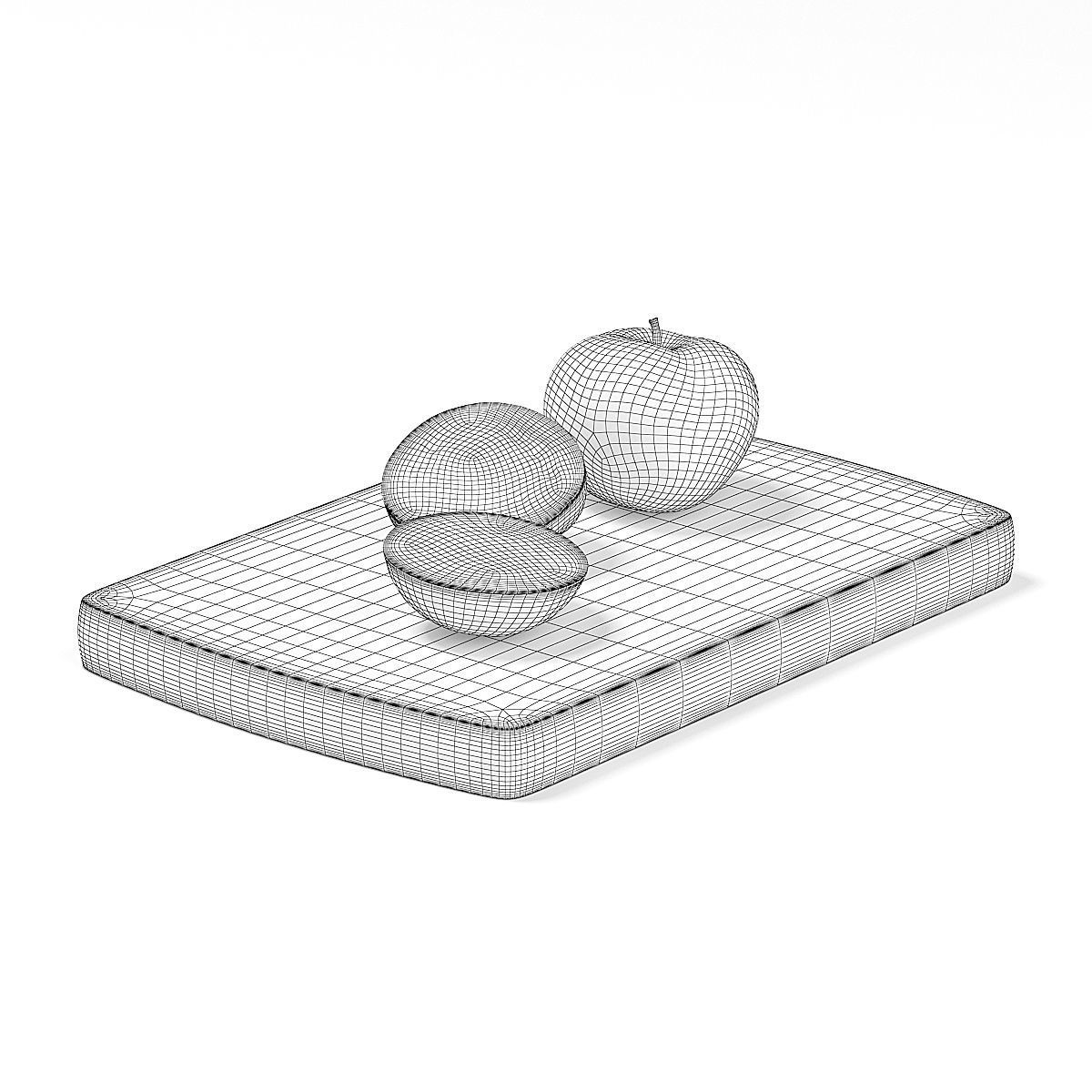 Whole and Sliced Tomato 3D model_1