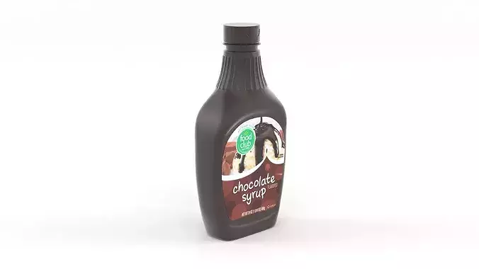 Chocolate Syrup 3D model 7
