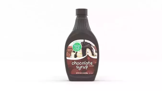 Chocolate Syrup 3D model 5