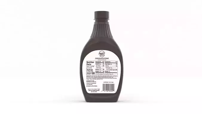 Chocolate Syrup 3D model 3
