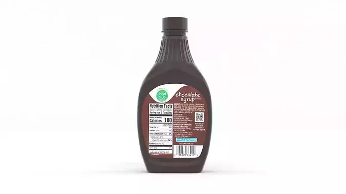 Chocolate Syrup 3D model 6